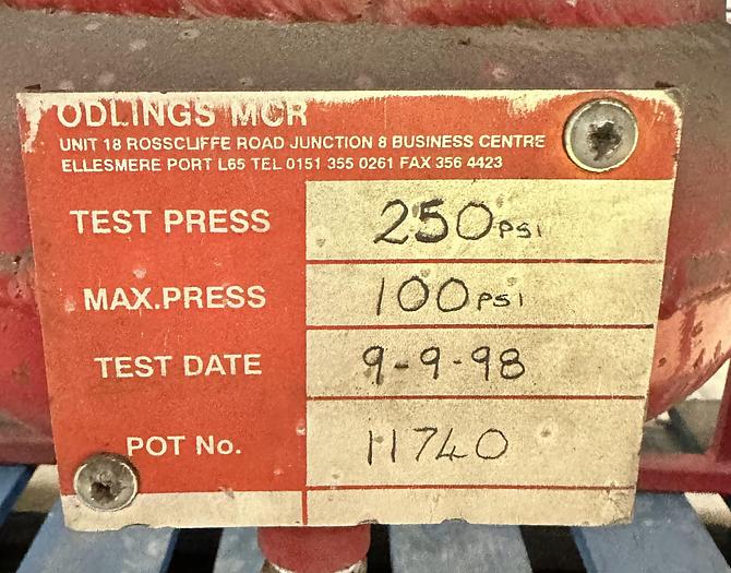 Used Odlings MCR Model 101P Shot Blast Cabinet