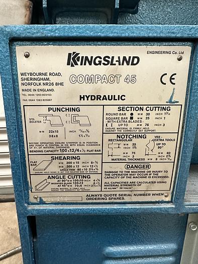 Used Kingsland Compact 45 Universal Steelworker