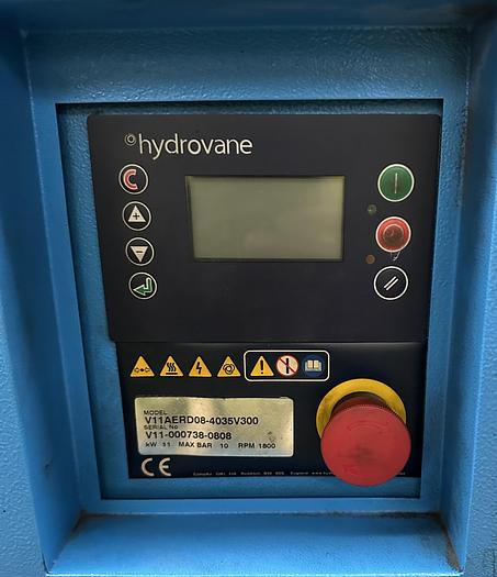 Used CompAir HV11RS Hydrovane Compressor HV11RS with CompAir F36LS Dryer, and Tank
