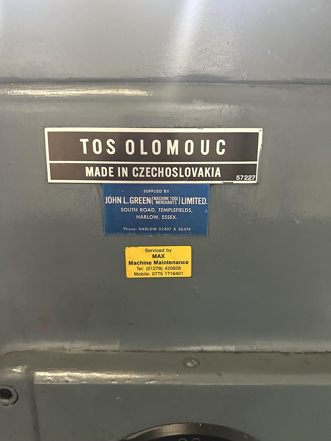 Used Tos FA3A Universal Milling Machine