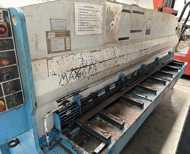 Used 1997 Simeron FGH-630 3m x 6mm Hydraulic Guillotine