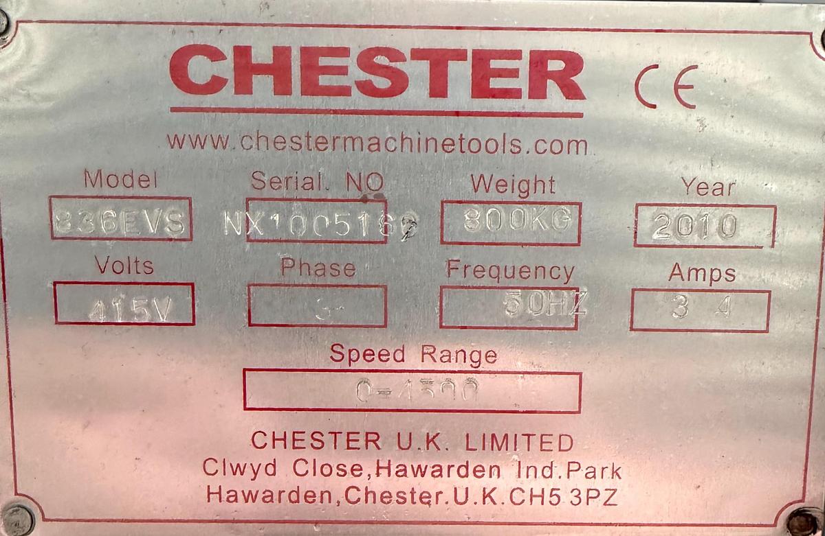 Used 2010 Chester 836EVS Turret Milling Machine