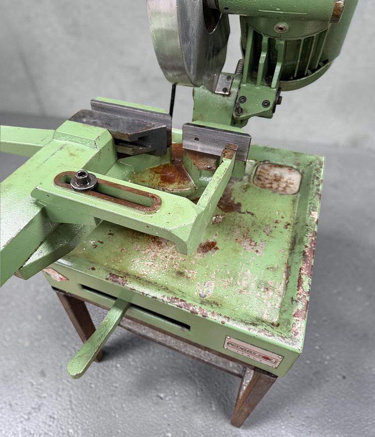 Used Pedrazzoli Mec Brown 75 12-inch manual pull-down circular cut-off saw