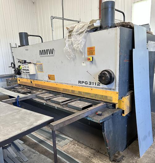 Used 2008 MMW RPG3112 3100mm x 13mm Hydraulic Guillotine