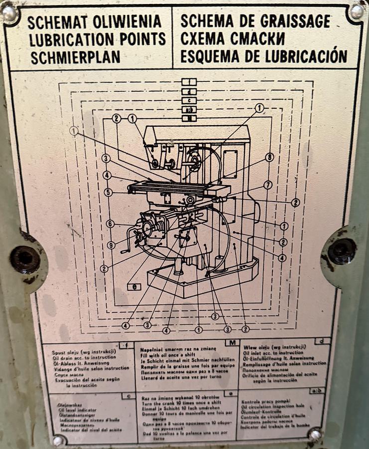 Used 1988 Gate Giewont Model 2 FWD32M Universal Milling Machine