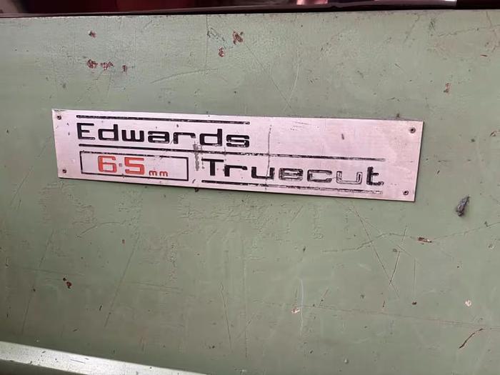 Used Edwards 6.5/3000 Truecut Hydraulic Guillotine
