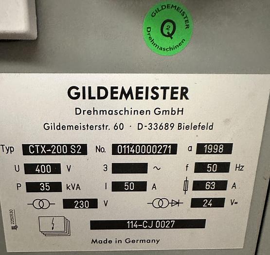 Used 1998 Gildemeister CTX-200 S2