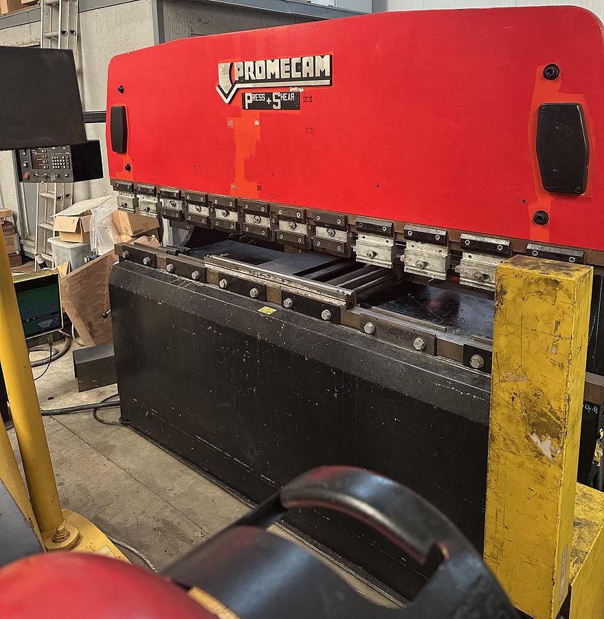 Used Promecam 2500mm x 65 Ton Upstroke Hydraulic Press Brake