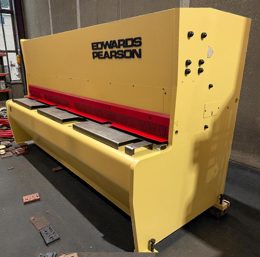 Used 1992 Edwards Pearson VE 10mm x 3070mm Hydraulic Guillotine