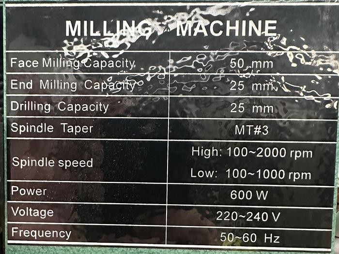 Used Excel Verticle Mill/Drill