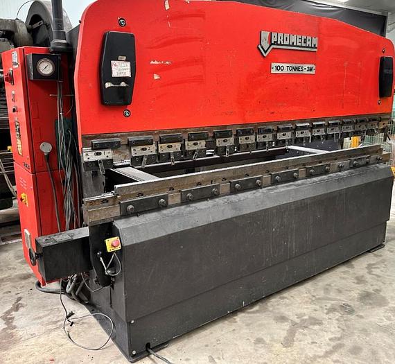 Used Promecam CNC 3m x 100 Ton Upstroking Press Brake