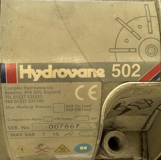 Used Hydrovane 502 Compressor