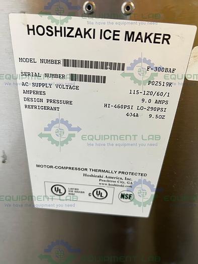 Used Hoshizaki F-300BAF Air-Cooled Flake Ice Maker w/ Built in Storage Bin