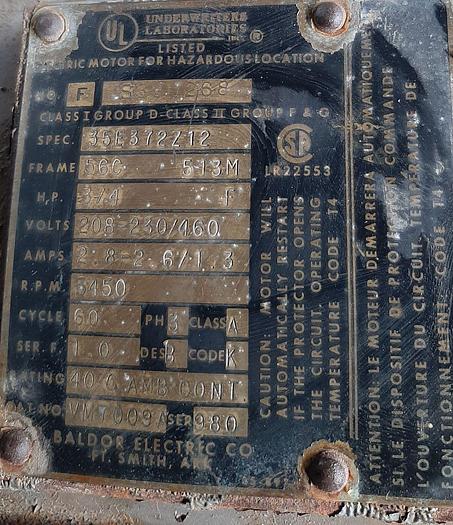 Used Pump, Centrif., 0.75 HP, S/st, 1.5" X 1.5", Sanitary #S738072