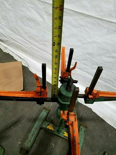 Used Durant 24" Stock Reel Payoff for feeding metal stock to power punch press