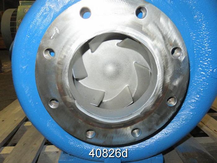 Used Goulds 3196 4x6x13 Pump, SS Casing, 6-Vane SS Impeller #40826