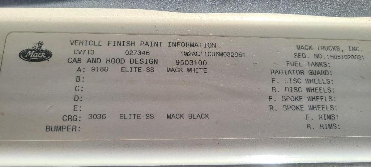 Used 2006 Mack CV713