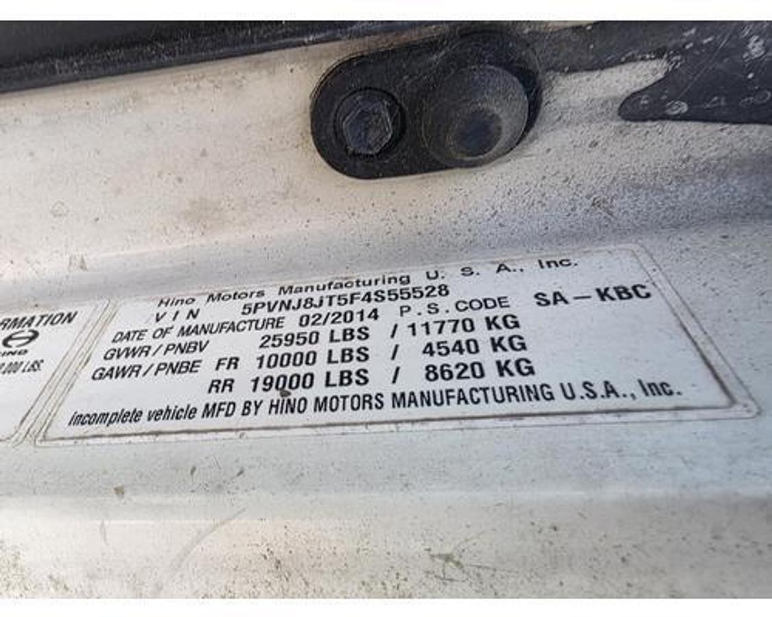 Used 2015 Hino 258/268