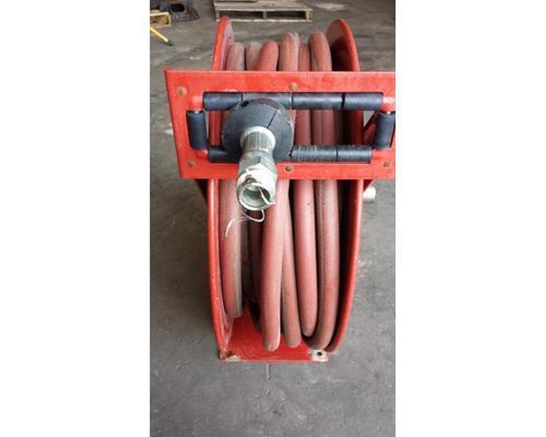 Used GOOD USED REELCRAFT HOSE REEL W/ HOSE 75 FT. 1" MODEL # 5PG07