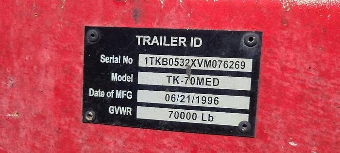 Used 1997 TRAIL KING TK70MED-532