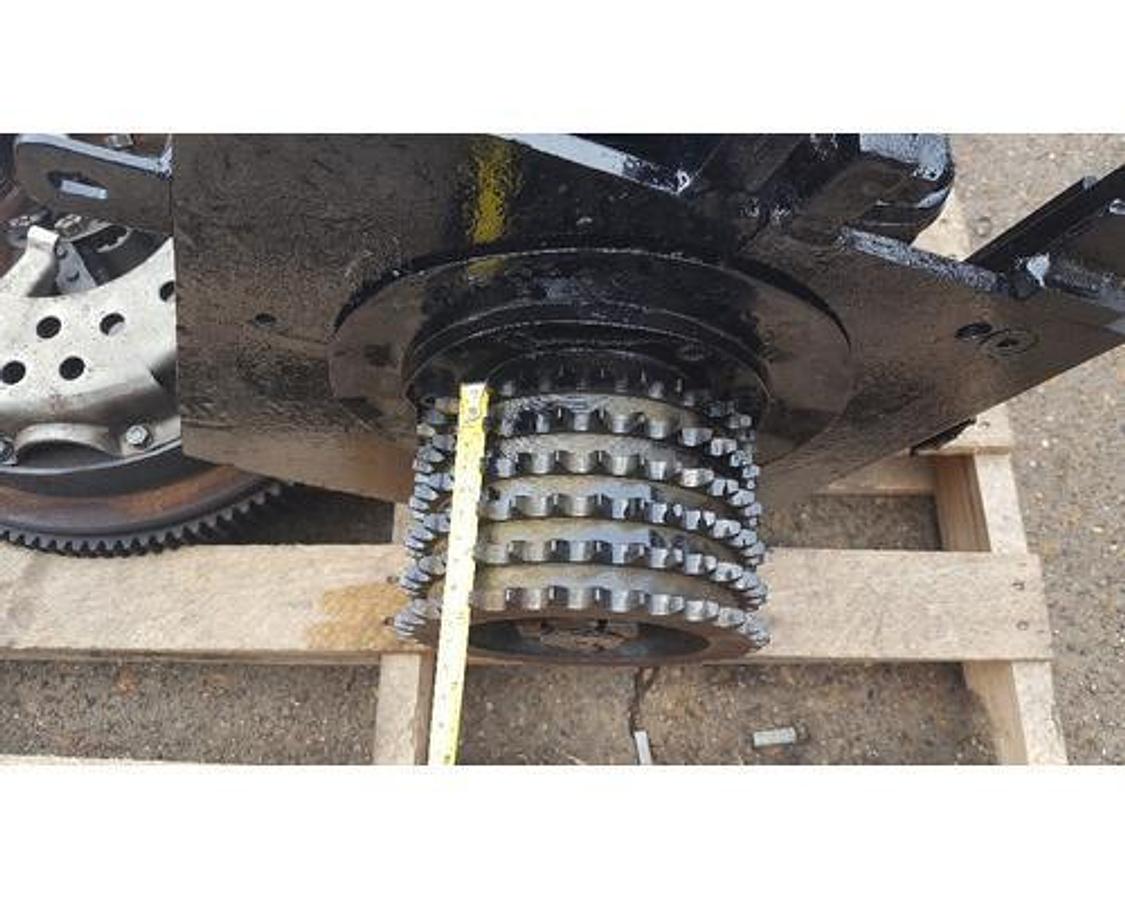 Used COTTA 4 SPD. TRANSMISSION MOD# TACU-100-17 #1 BELL HOUSING 71 SERIES DETROIT FLYWHEEL AND CLUTCH.  CHELSEA PTO #410XUABX-W3XD