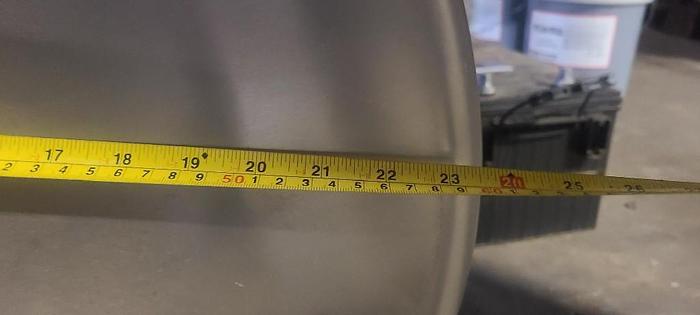 New surplus NEW SURPLUS POLISHED ALLUMINUM 24" X 15" 25 GAL. HYDRAULIC TANK