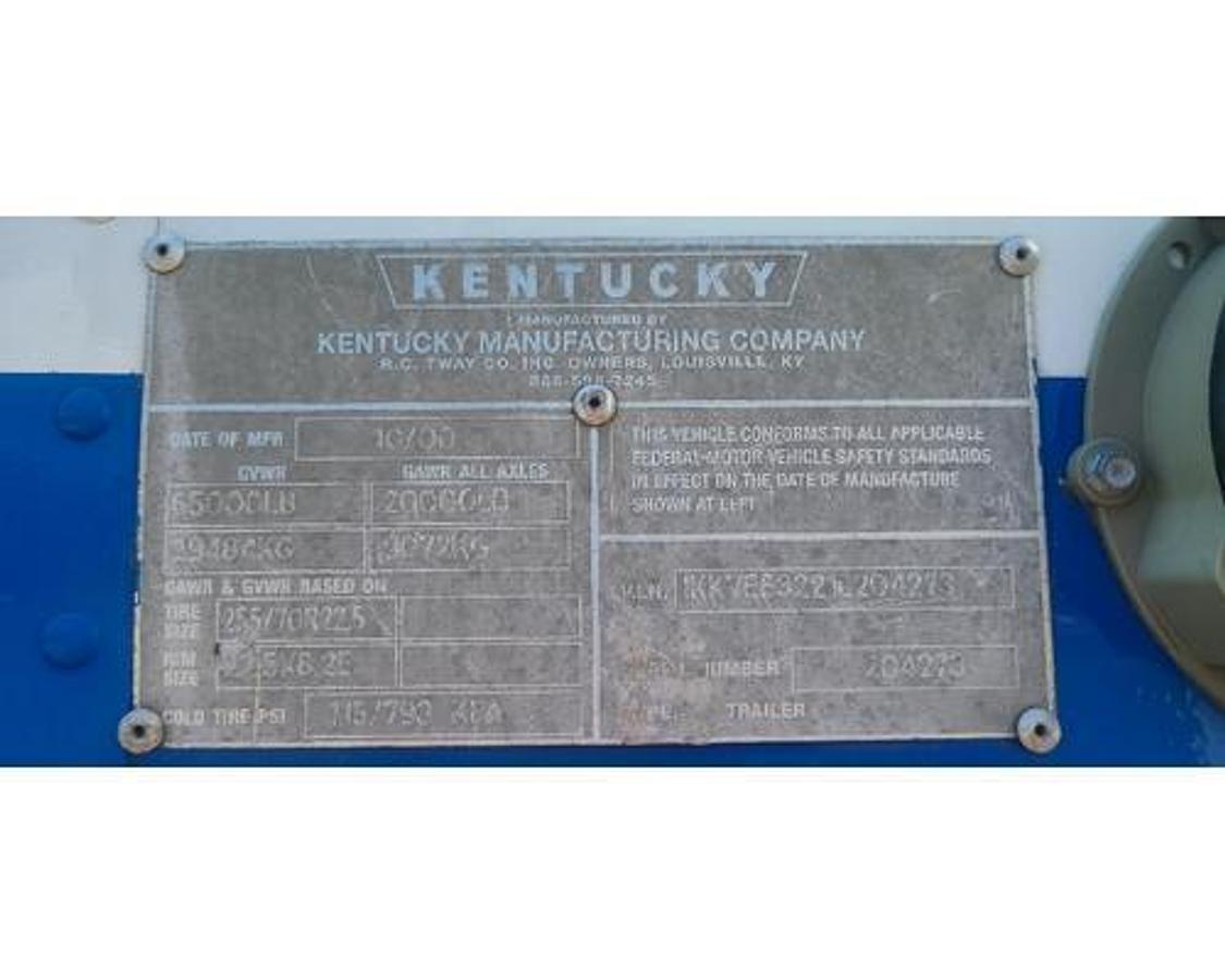 Used 2001 KENTUCKY MOVER BOX