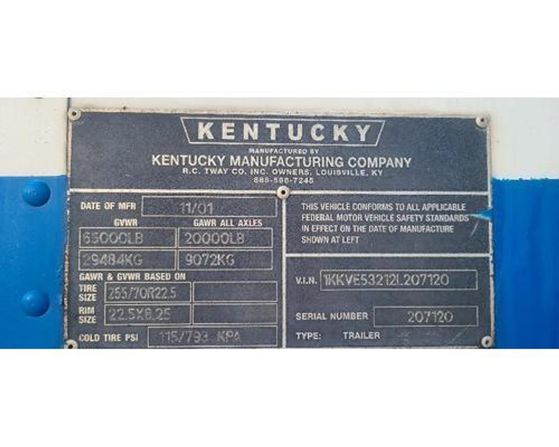 Used 2002 KENTUCKY MOVER BOX