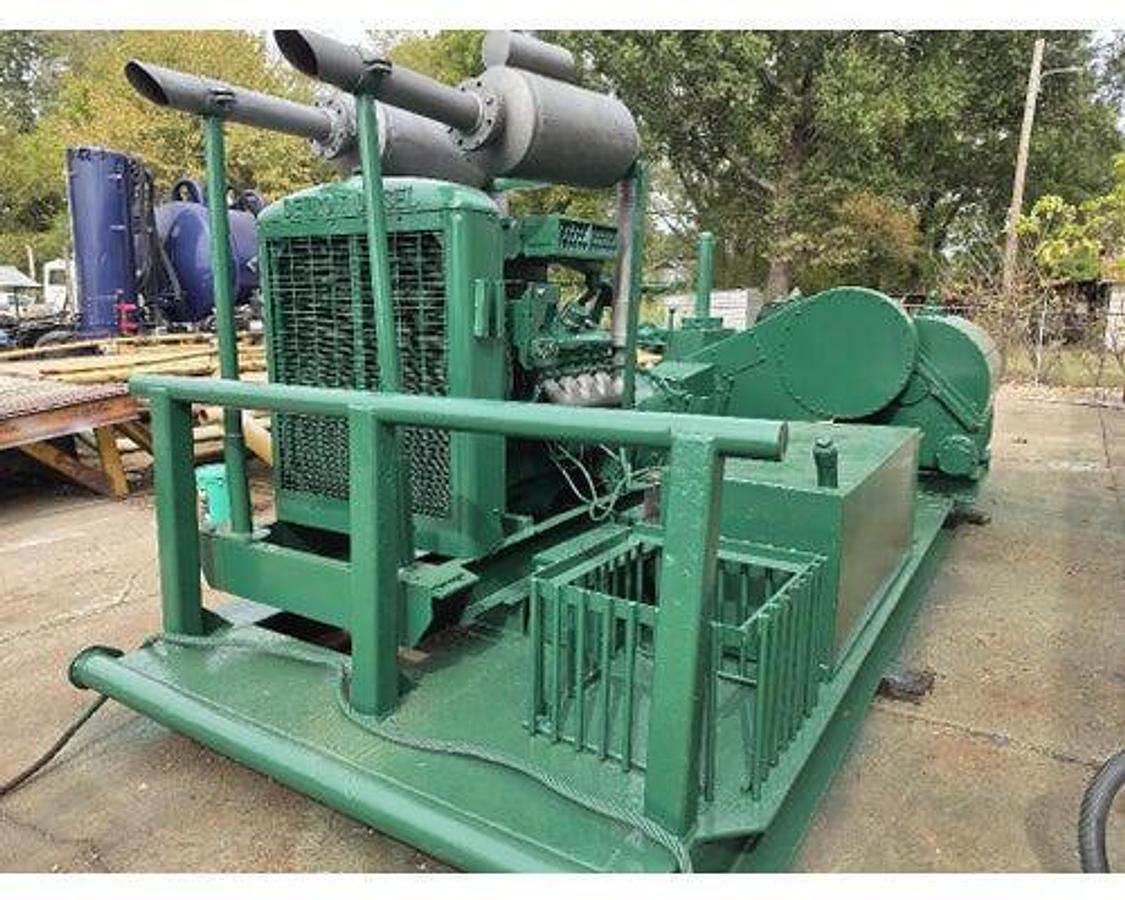 Used GARDNER DENVER PAH200 TRIPLEX MUD PUMP, DETROIT 8V71 WITH 5860ST ALLISON
