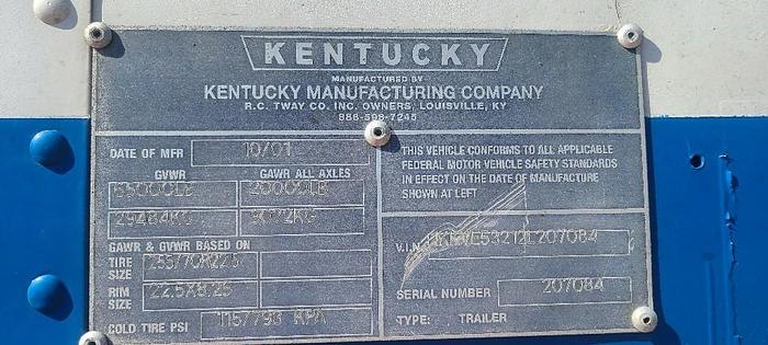 Used 2006 Kentucky Mfg Co, Inc. MOVER BOX