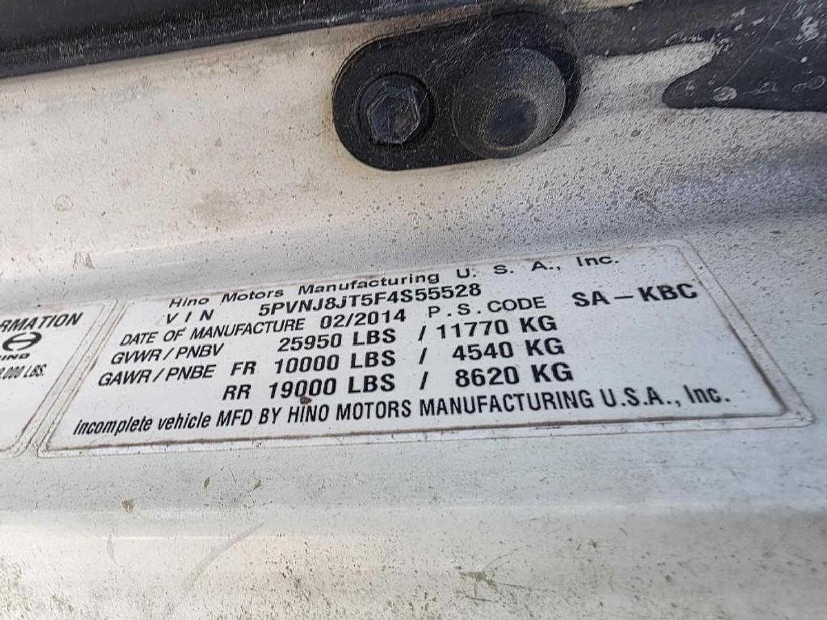 Used 2015 Hino 258/268