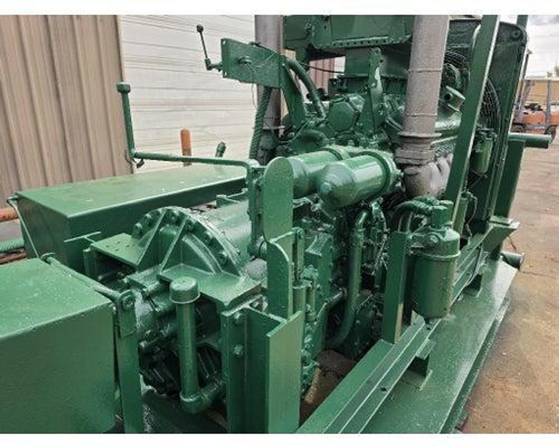 Used GARDNER DENVER PAH200 TRIPLEX MUD PUMP, DETROIT 8V71 WITH 5860ST ALLISON