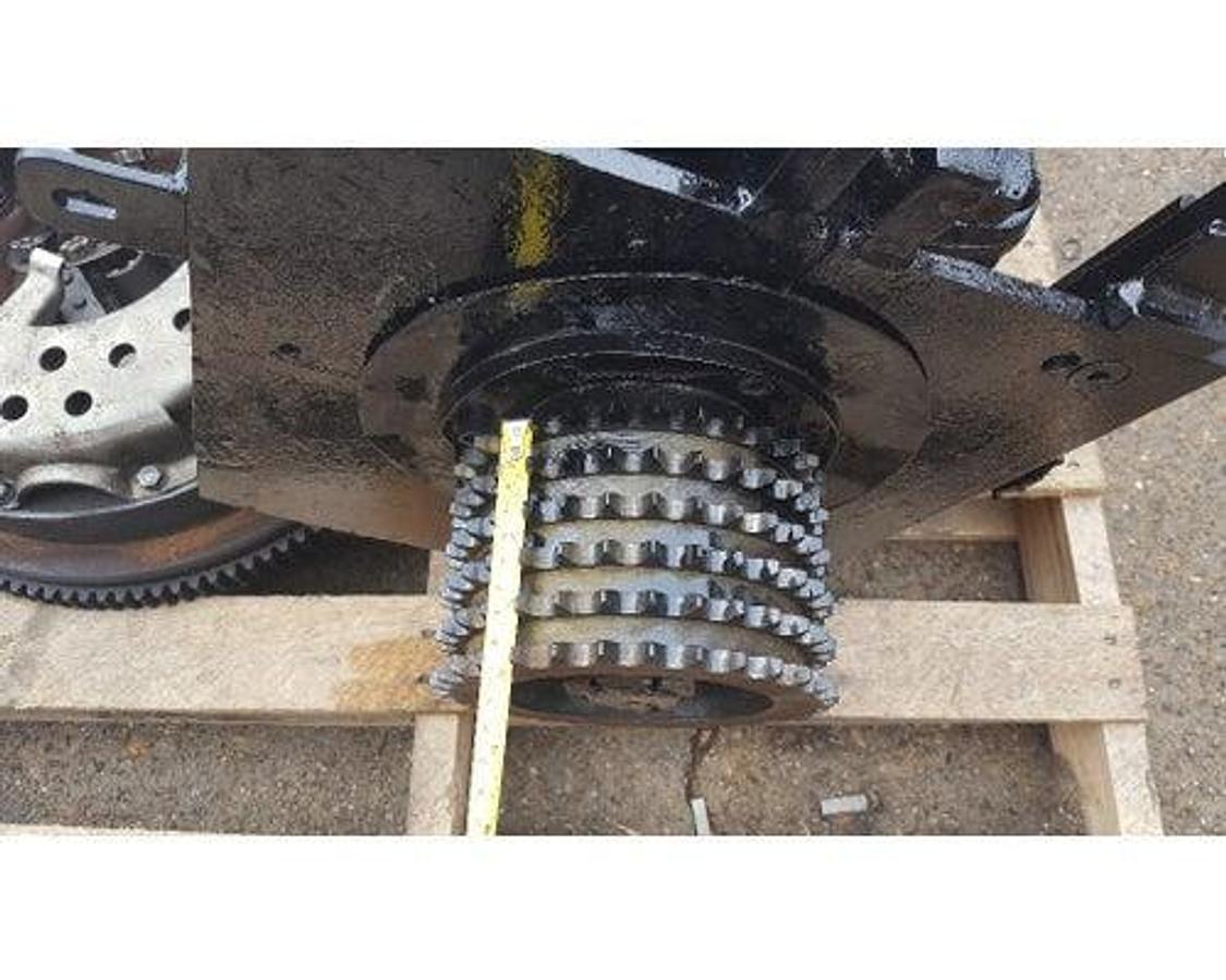 Used COTTA 4 SPD. TRANSMISSION MOD# TACU-100-17 #1 BELL HOUSING 71 SERIES DETROIT FLYWHEEL AND CLUTCH. CHELSEA PTO #410XUABX-W3XD