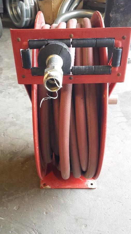 Used GOOD USED REELCRAFT HOSE REEL W/ HOSE 75 FT. 1" MODEL # 5PG07