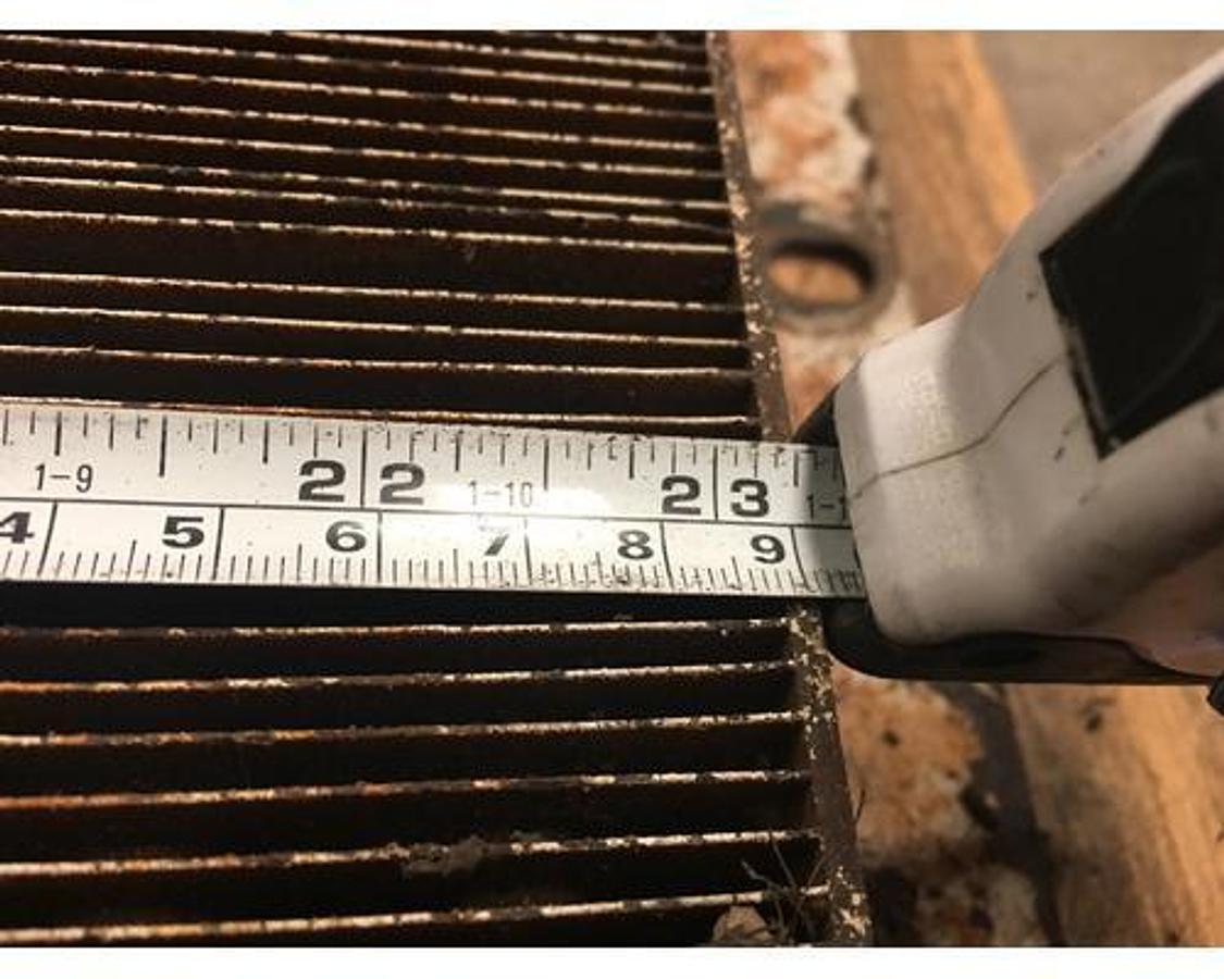 Used GOOD USED OIL COOLER, LENGTH: 23" W X : 22" L X 2" THICKNESS