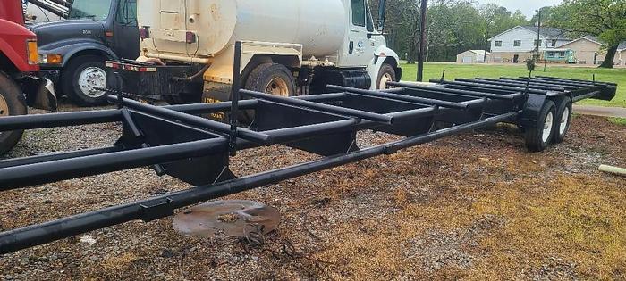 Used 2023 SHOP BUILT PIPE TRAILER