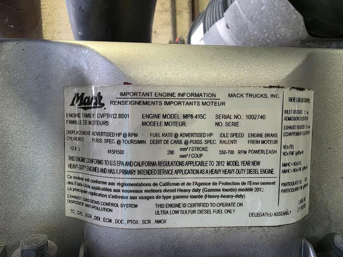 Used 2013 Mack MP8