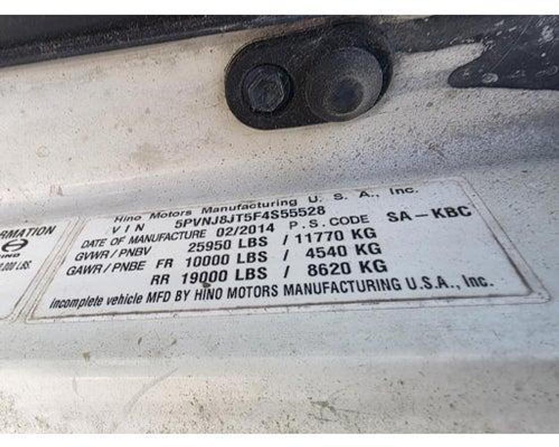 Used 2015 Hino 258/268