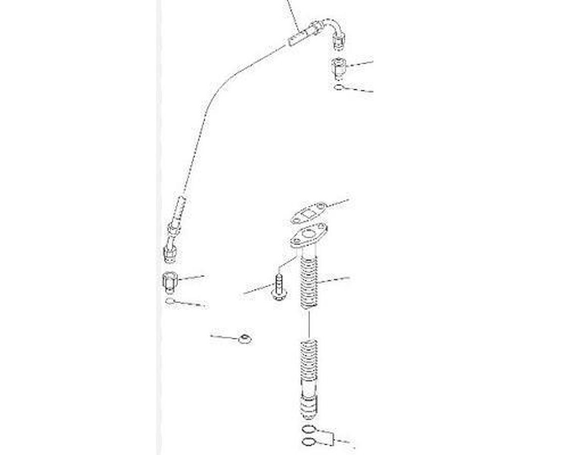 New surplus NEW SURPLUS KOMATSU TURBO OIL DRAIN PIPE # 6732-51-8430