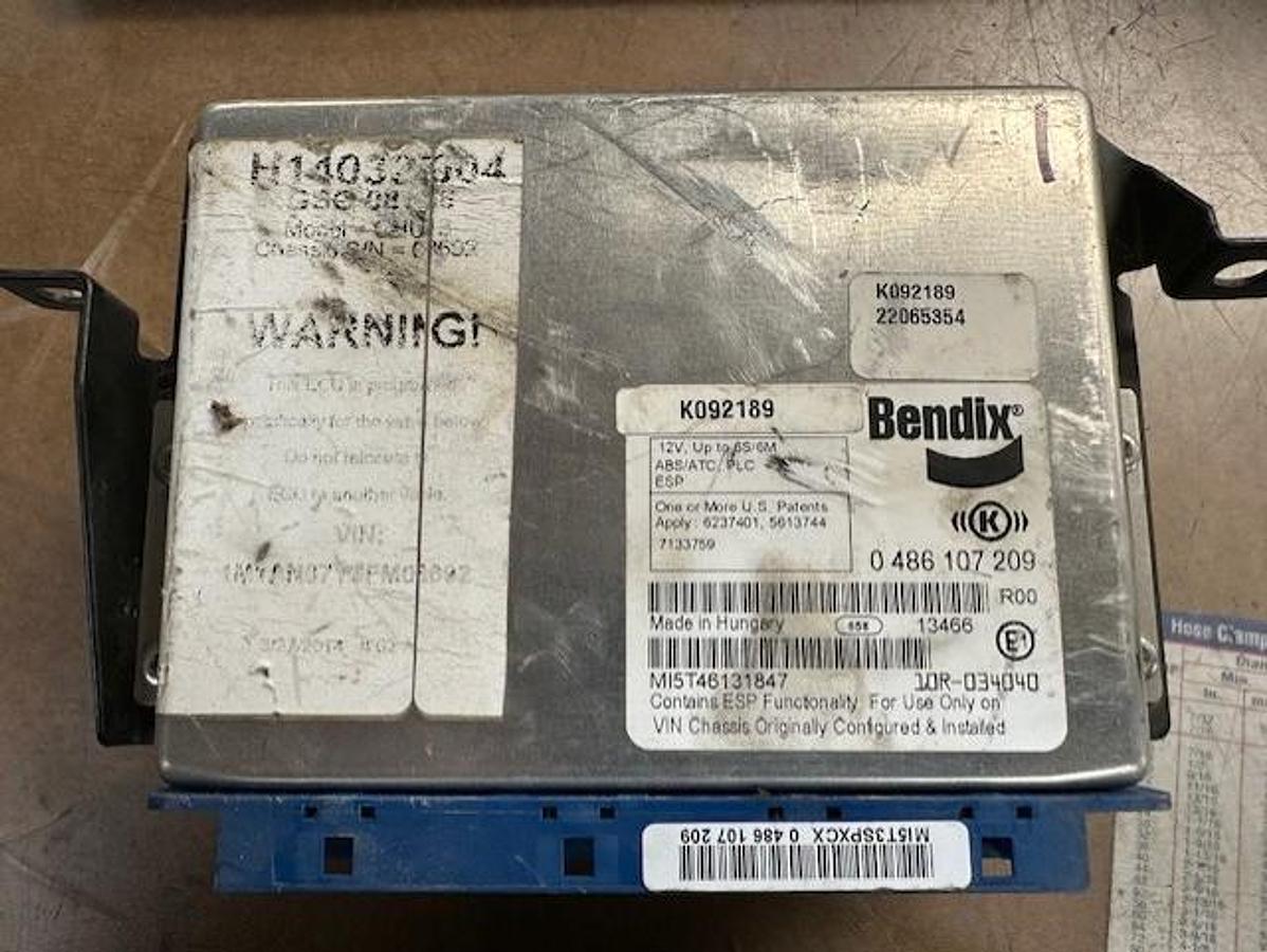 Used GOOD USED BENDIX ABS CONTROL MODULE K092189   #22065354