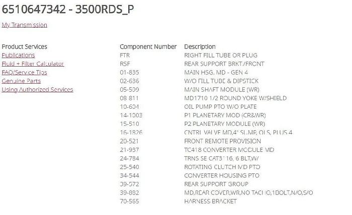 Used 2007 Allison 3500RDSP