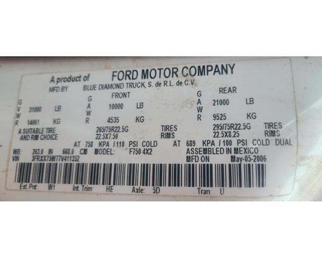 Used 2007 Ford F750