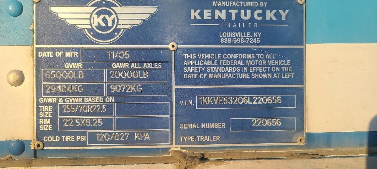 Used 2006 Kentucky Mfg Co, Inc. MOVER BOX