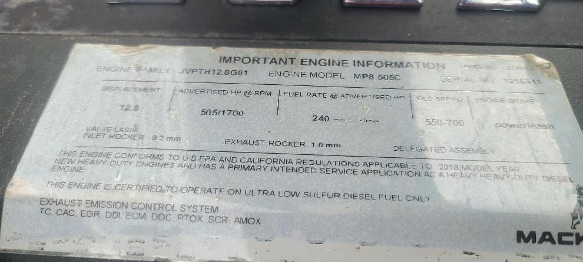 Used 2019 Mack MP8