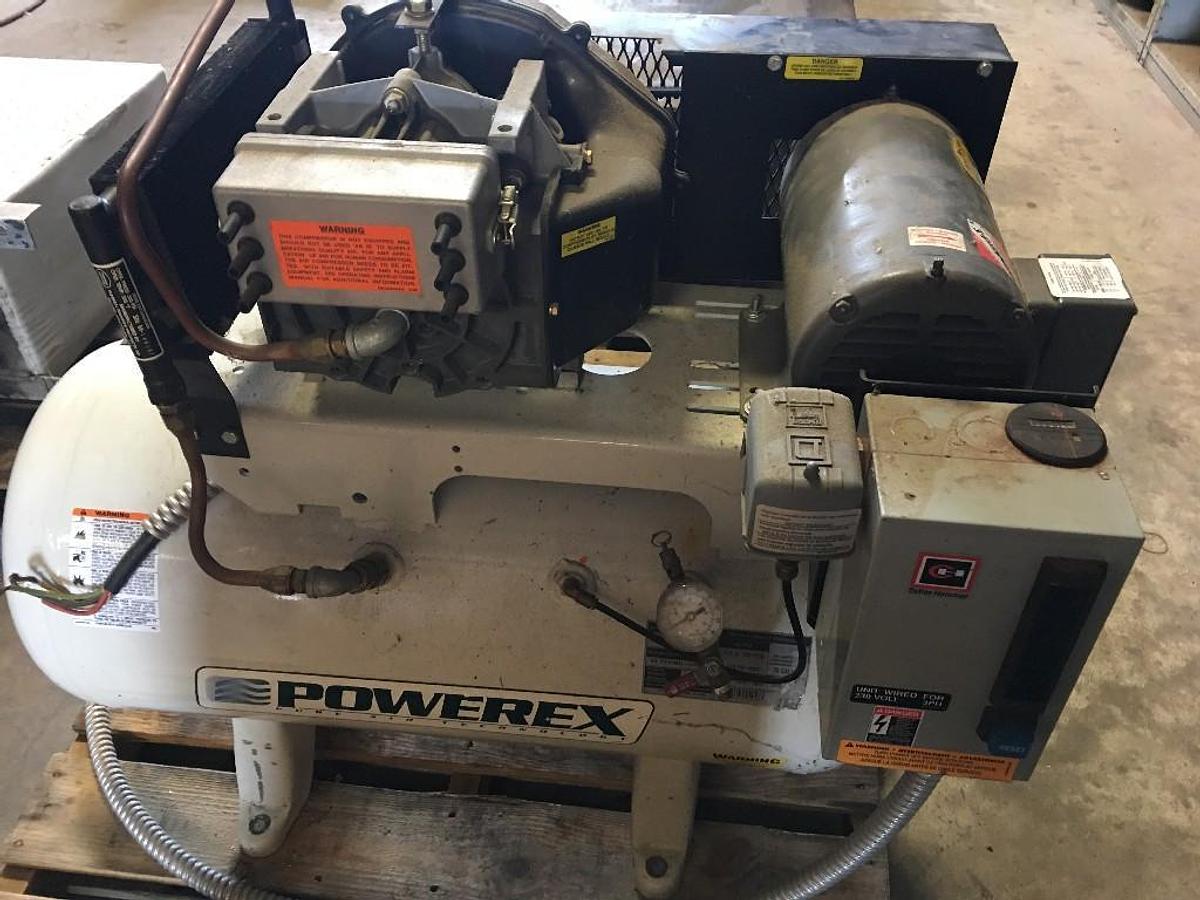 Used USED POWEREX AIR COMPRESSOR, MODEL # STS030132