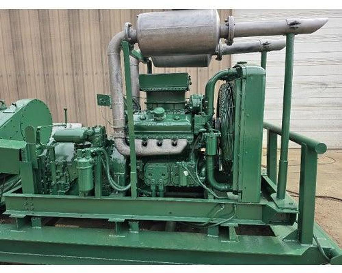 Used GARDNER DENVER PAH200 TRIPLEX MUD PUMP, DETROIT 8V71 WITH 5860ST ALLISON