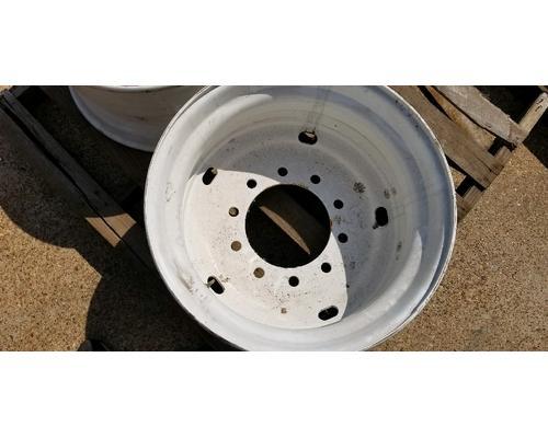 New surplus NEW SURPLUS 22.5 X 12.25 FLOATATION WHEEL STEEL 11" DEEP TO MOUNT 3" BACK SIDE OFF SET.  10 HOLE PILOT