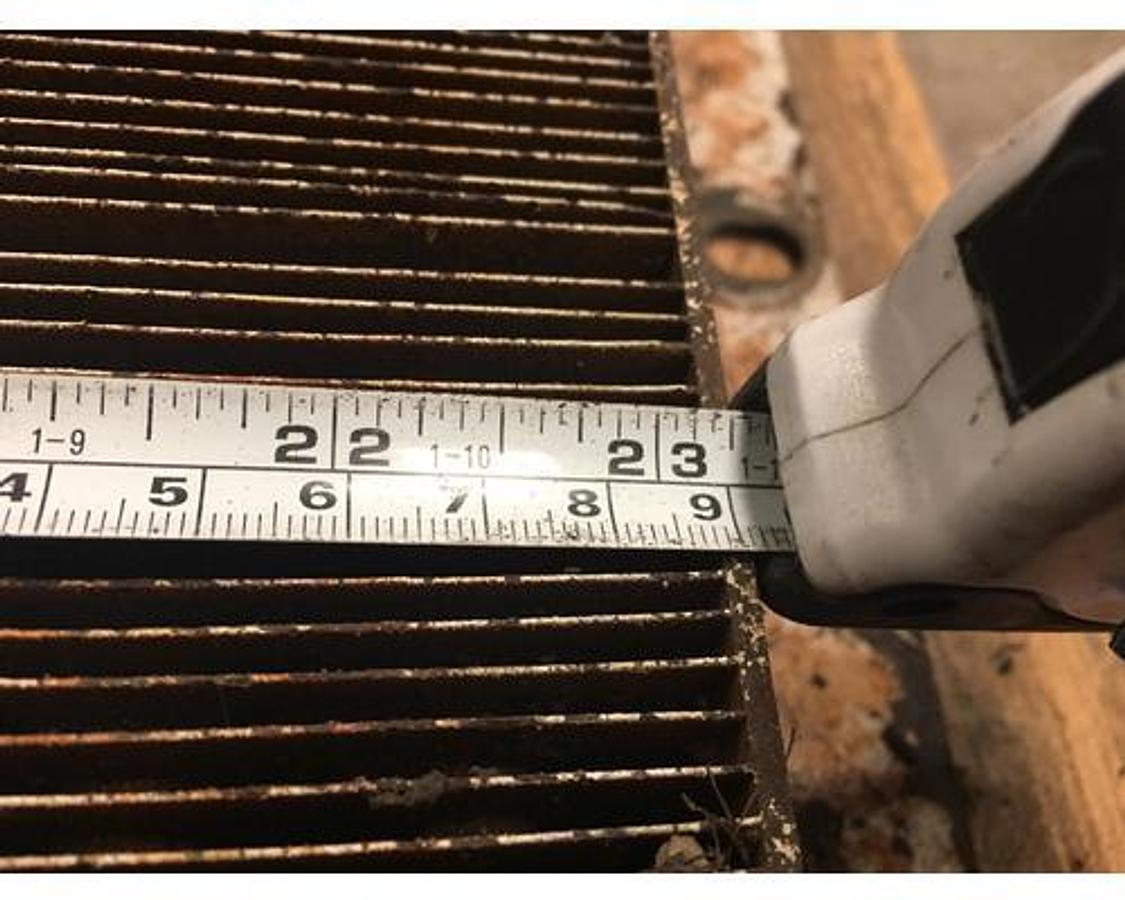 Used GOOD USED OIL COOLER, LENGTH: 23" W X : 22" L X 2" THICKNESS