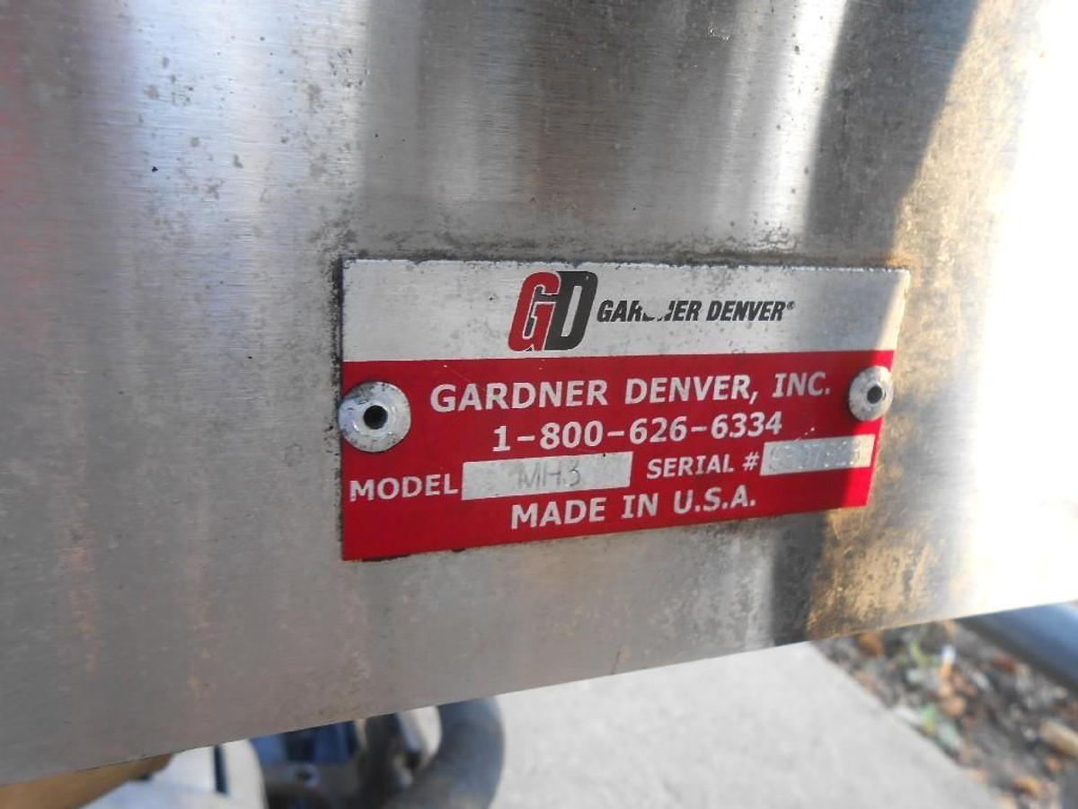 Used GARDNER DENVER BLOWER SYSTEM TRUCK BLOWER #GD150ACW 1800MAX RPM, HYDROPACK COOLER MODEL MH3 SN# S307823 WITH MACHINE SERVICES HYD PUMPS