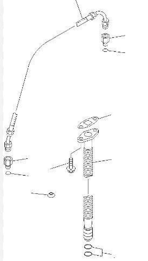 New surplus NEW SURPLUS KOMATSU TURBO OIL DRAIN PIPE # 6732-51-8430